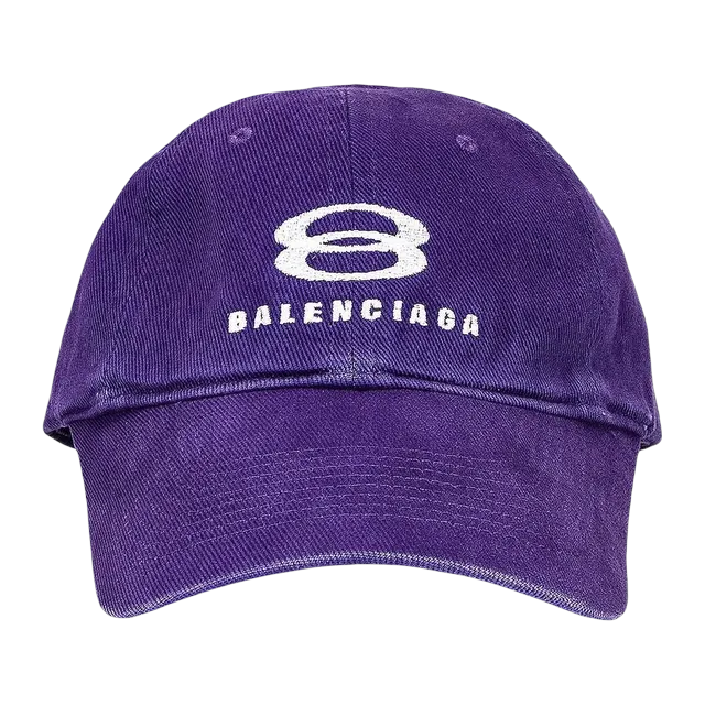 Balenciaga Snowboard Cap Ultraviolet/White — Authentic Accessories at CLZTURE