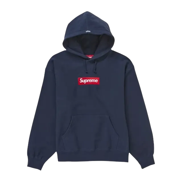 Supreme Box Logo Hooded Blue Navy — Authentic Supreme in stock at CLZTURE