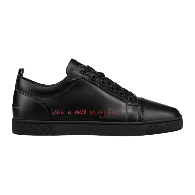 Christian Louboutin Louis Junior Low Walk a Mile In My Shoes – Black — Authentic Shoes & Footwear at CLZTURE
