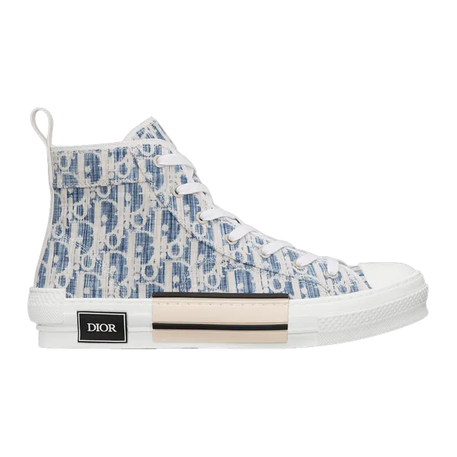 Dior Sneakers B23 Haute Oblique Kasuri Blue — Authentic Shoes & Footwear at CLZTURE