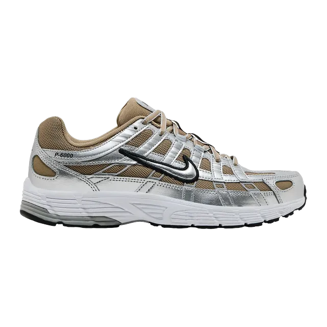 Nike P-6000 Khaki Metallic Silver — Authentic Shoes & Footwear at CLZTURE