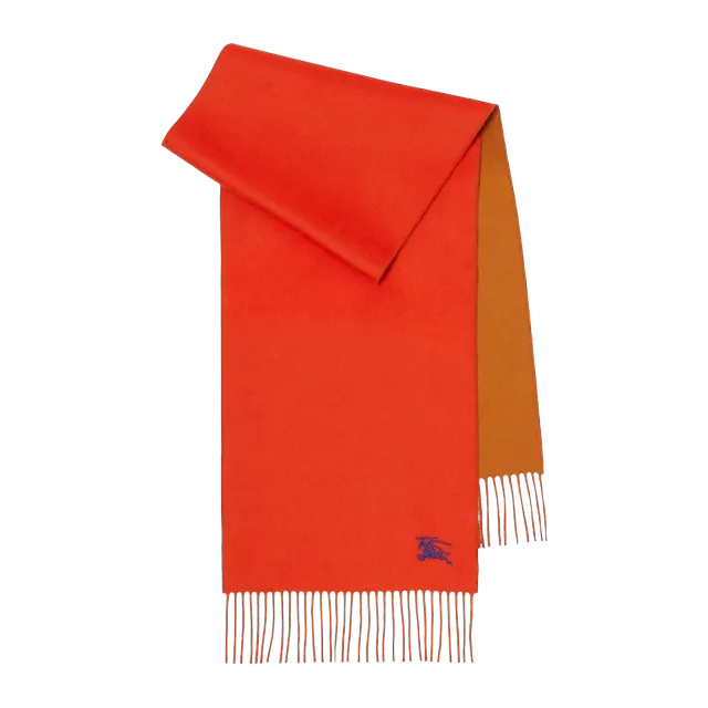 Burberry Scarf Réversible Cachemire Orange — Authentic Burberry in stock at CLZTURE