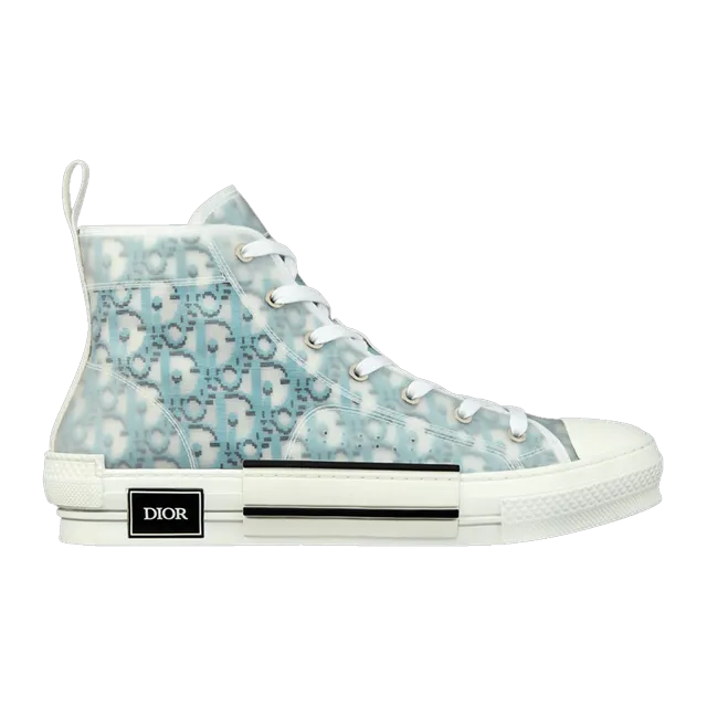 Dior Sneakers B23 Haute Oblique Pixel Dark Blue — Authentic Shoes & Footwear at CLZTURE