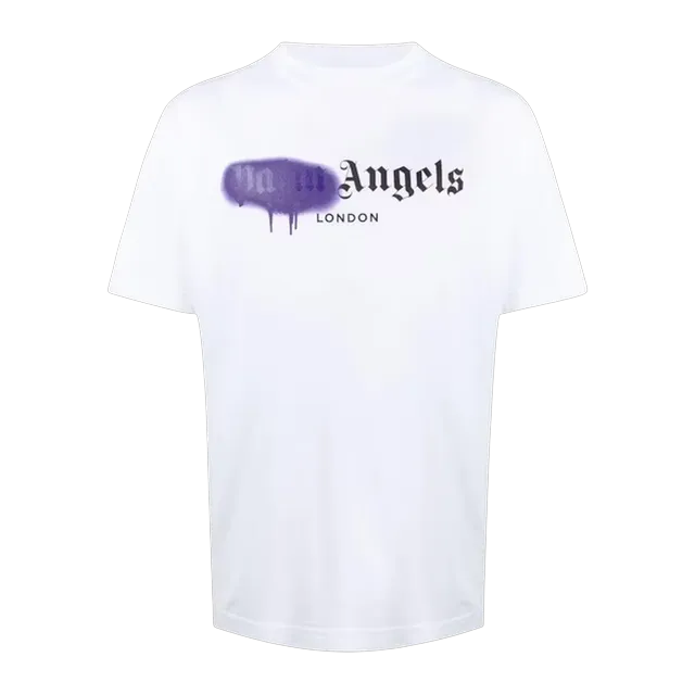 Palm Angels London Sprayed Logo Black — Authentic T-Shirts at CLZTURE