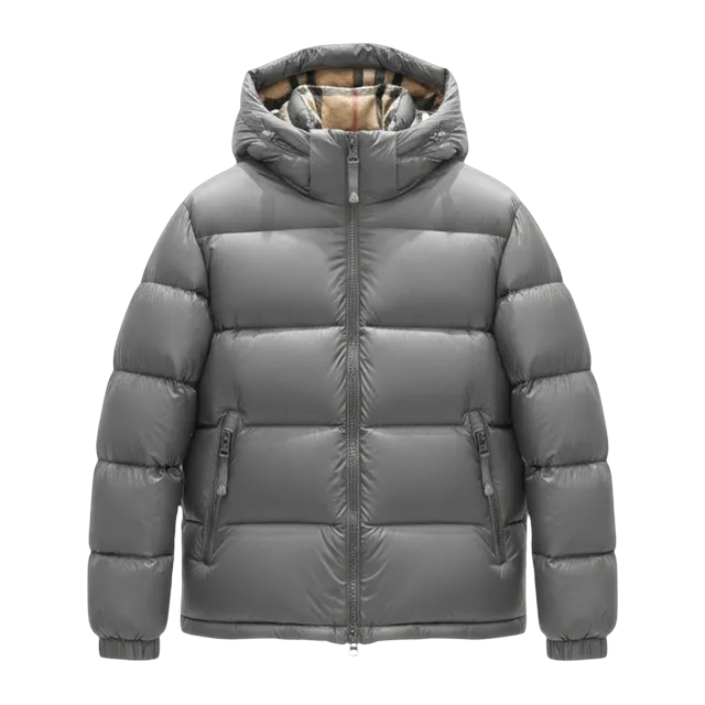 Burberry Down Puffer Jacket Grey — Authentic Jackets & Outerwear at CLZTURE