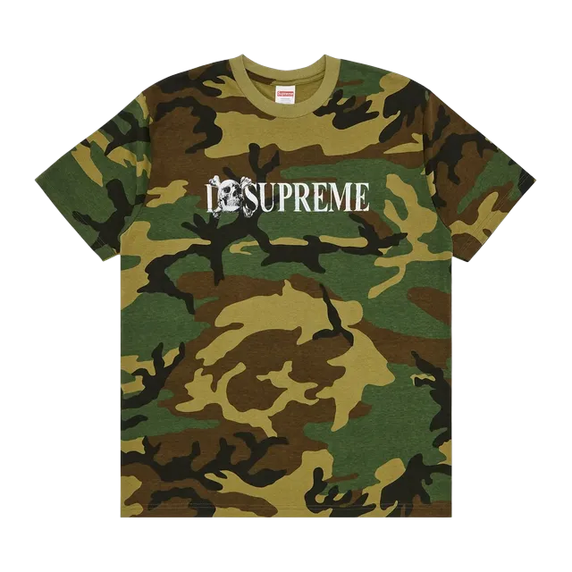 Supreme Skull T-Shirt Woodland Camo — Authentic Supreme in stock at CLZTURE