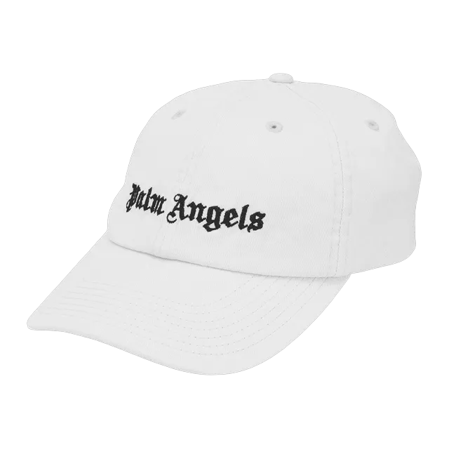 Palm Angels Cap Baseball logo White — Authentic Caps & Beanies at CLZTURE