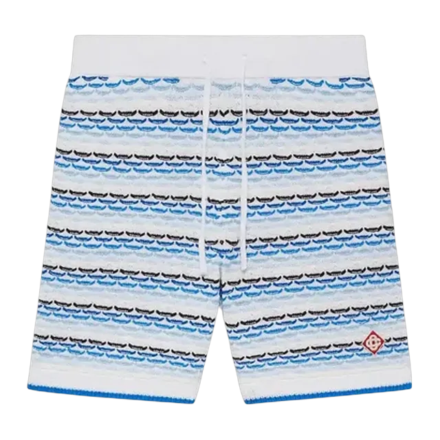 Casablanca Shorts Point De Tricot Blue — Authentic Shorts at CLZTURE