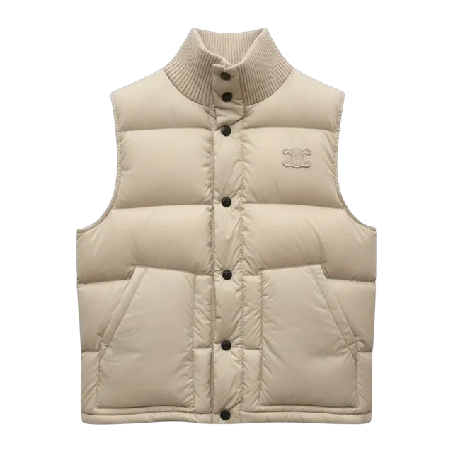 Céline Puffer Vest Nylon Neutral — Authentic Jackets & Outerwear at CLZTURE