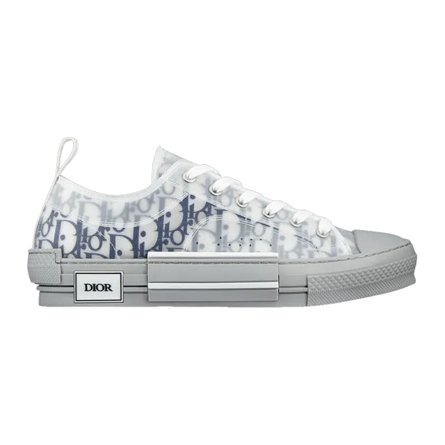 Dior Sneakers B23 Basse Oblique Grey Blue — Authentic Shoes & Footwear at CLZTURE