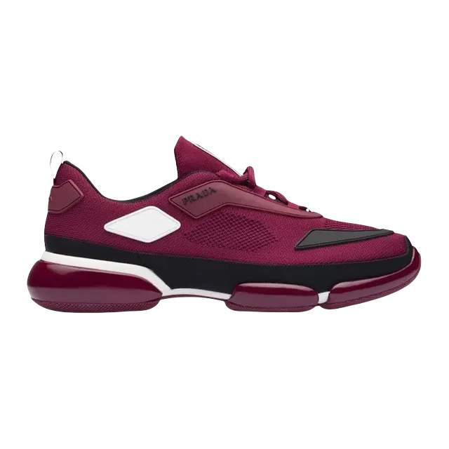 Prada Cloudbust Knit Burgundy — Authentic Shoes & Footwear at CLZTURE