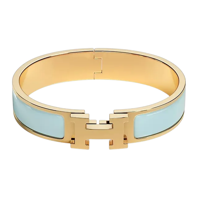 Hermès Bracelet Clic h Turquoise — Authentic Hermès in stock at CLZTURE