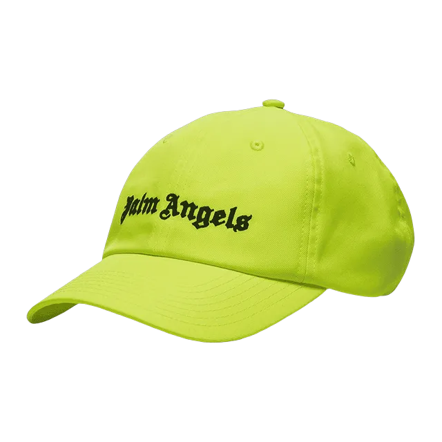 Palm Angels Cap Baseball logo Green — Authentic Caps & Beanies at CLZTURE