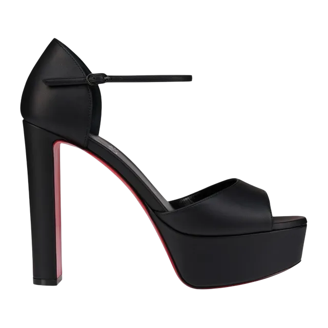 Christian Louboutin Sandaloo 130Mm Black — Authentic Shoes & Footwear at CLZTURE