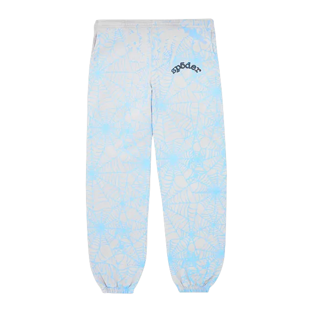 Sp5der Aop Web Sweatpants Heather Grey — Authentic Pants & Trousers at CLZTURE