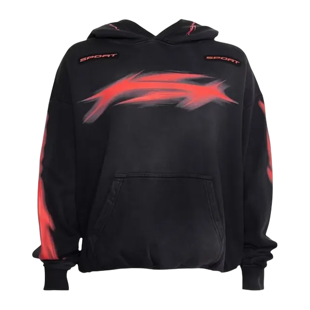 Hellstar Motion Blur Hoodie Black — Authentic Hoodies & Sweats at CLZTURE