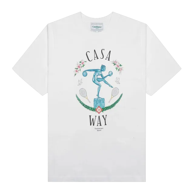 Casablanca Statue Marbre T-Shirt White — Authentic Casablanca in stock at CLZTURE