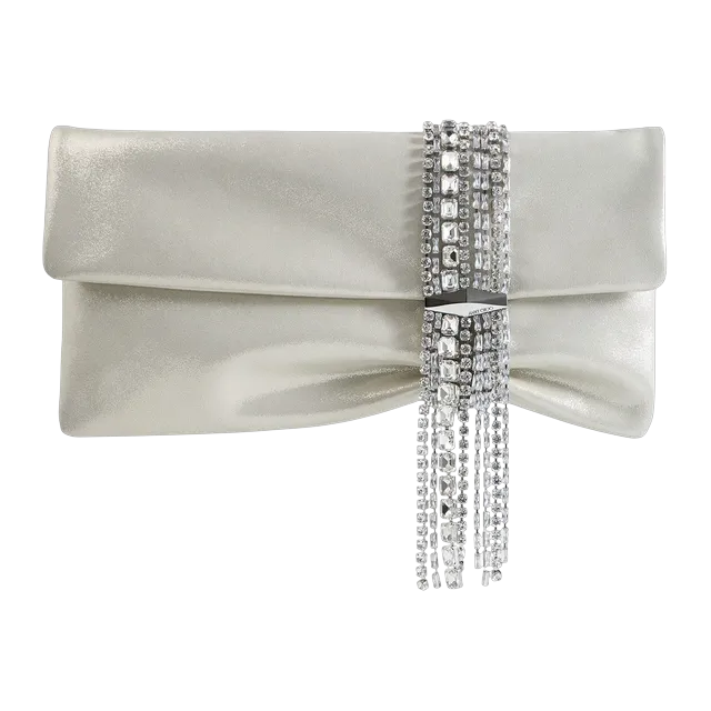 Jimmy Choo Zandra White — Authentic Clutches & Pouches at CLZTURE