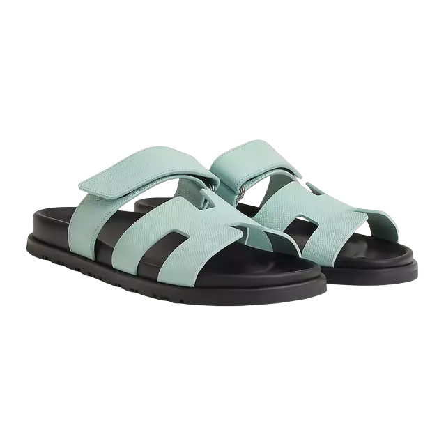 Hermès Sandals Chypre Blue — Authentic at CLZTURE