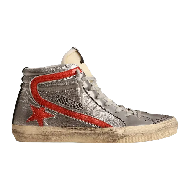Golden Goose Sneakers Slide Silver — Authentic Shoes & Footwear at CLZTURE