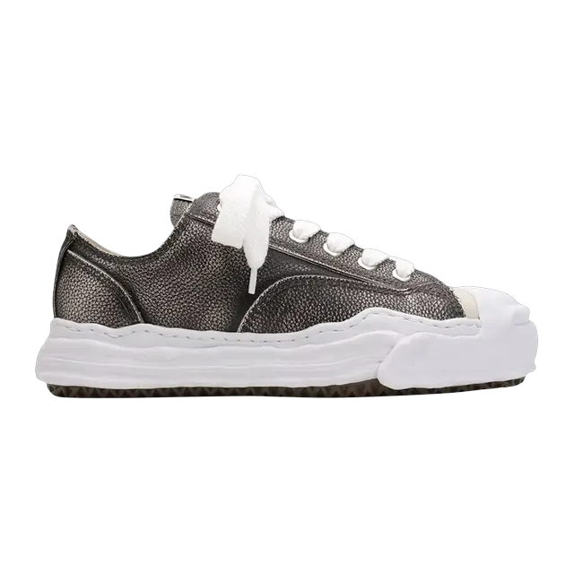 Mihara Yasuhiro Hank Og Sole Brushed Shrink Leather Low Black — Authentic Shoes & Footwear at CLZTURE