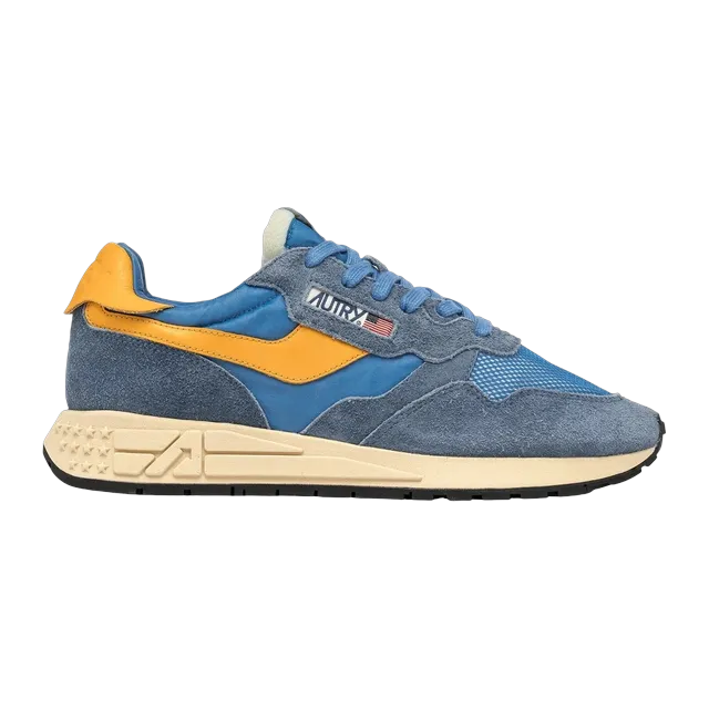 Autry Reelwind Low Blue Yellow — Authentic Shoes & Footwear at CLZTURE