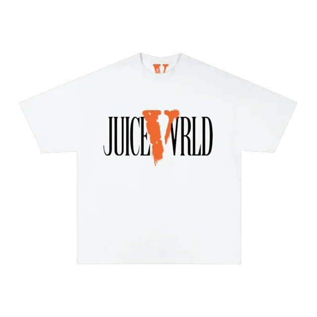 Vlone Juice Wrld x v Logo T-Shirt White — Authentic Vlone in stock at CLZTURE