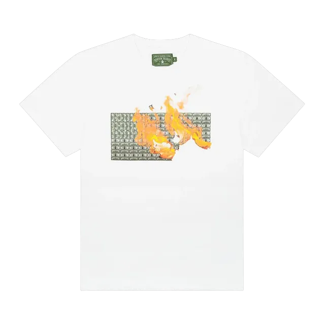 Denim Tears Burn It All T-Shirt White — Authentic Denim Tears in stock at CLZTURE