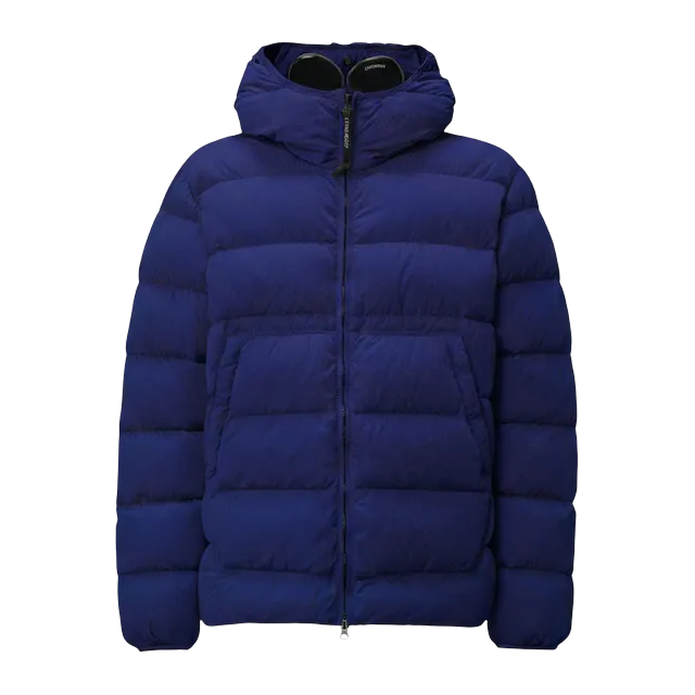 C.P. Company Chrome-R Goggle Down Jacket Navy Blue — Authentic Jackets & Outerwear at CLZTURE