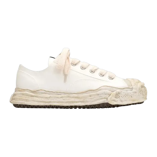 Mihara Yasuhiro Hank Og Sole Silicon Coating Canvas Low White — Authentic Shoes & Footwear at CLZTURE