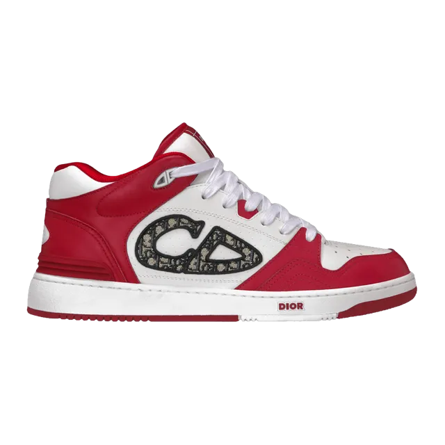 Dior Sneakers B57 Mi-Haute Oblique Red — Authentic Shoes & Footwear at CLZTURE