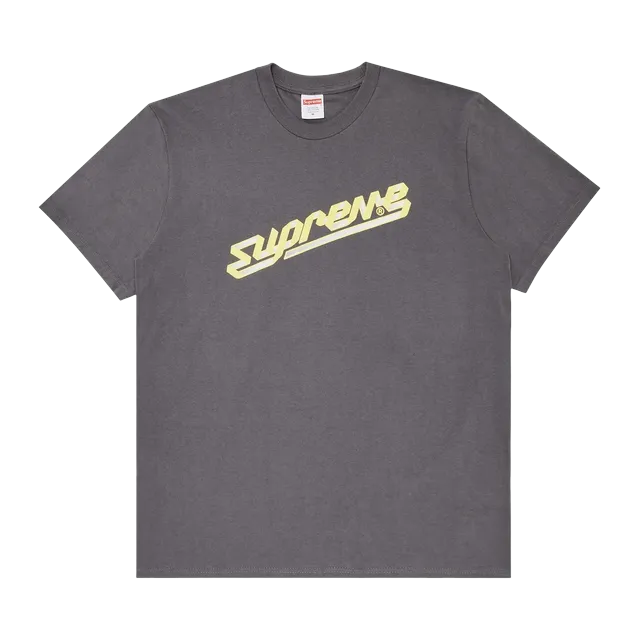 Supreme Banner T-Shirt Charcoal — Authentic Supreme in stock at CLZTURE