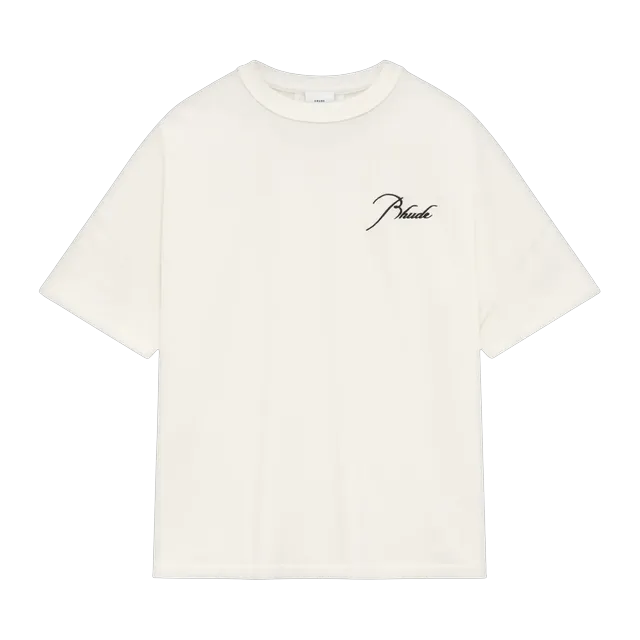 Rhude Classique Reverse T-Shirt White — Authentic Rhude in stock at CLZTURE