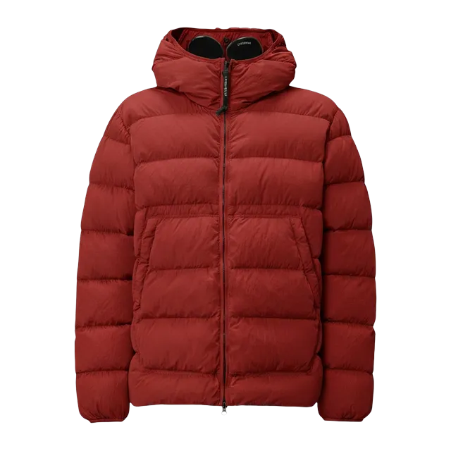 C.P. Company Chrome-R Goggle Down Jacket Red — Authentic Jackets & Outerwear at CLZTURE