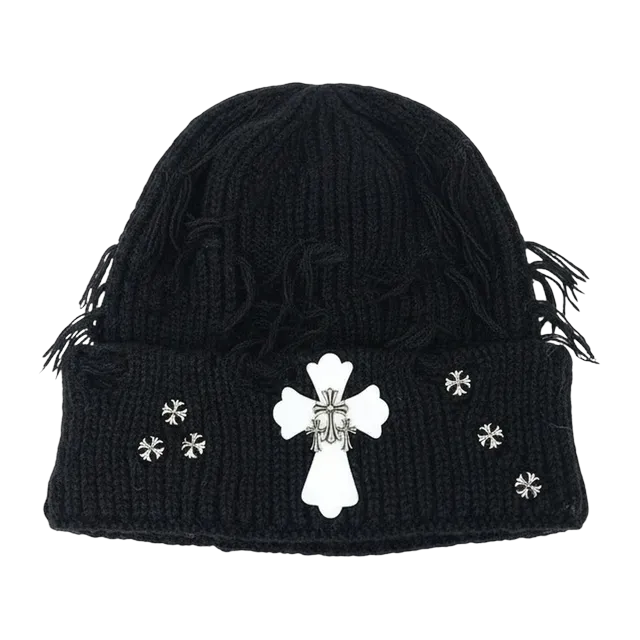 Chrome Hearts Beanie Logo Black — Authentic Chrome Hearts in stock at CLZTURE