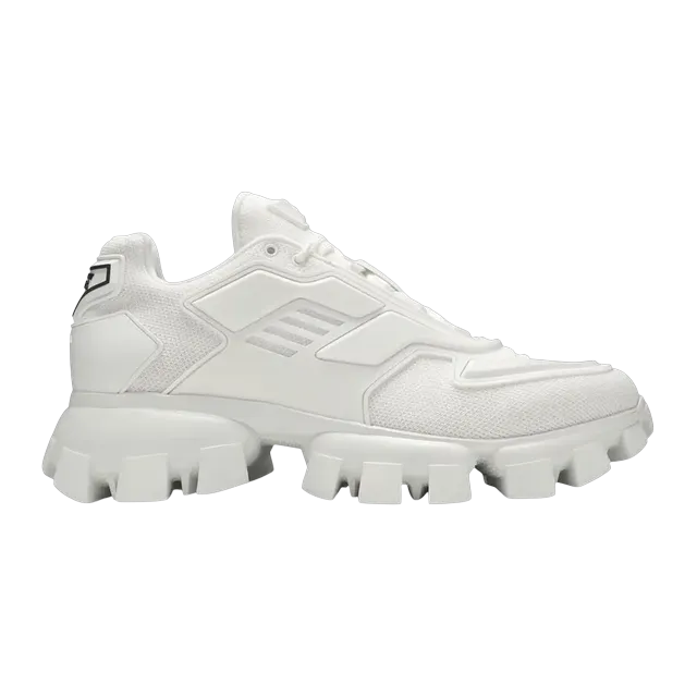 Prada Cloudbust Thunder Knit White — Authentic Shoes & Footwear at CLZTURE