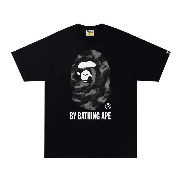 BAPE Stroke Camo By Bathing Ape T-Shirt Black/Black — Authentic T-Shirts at CLZTURE