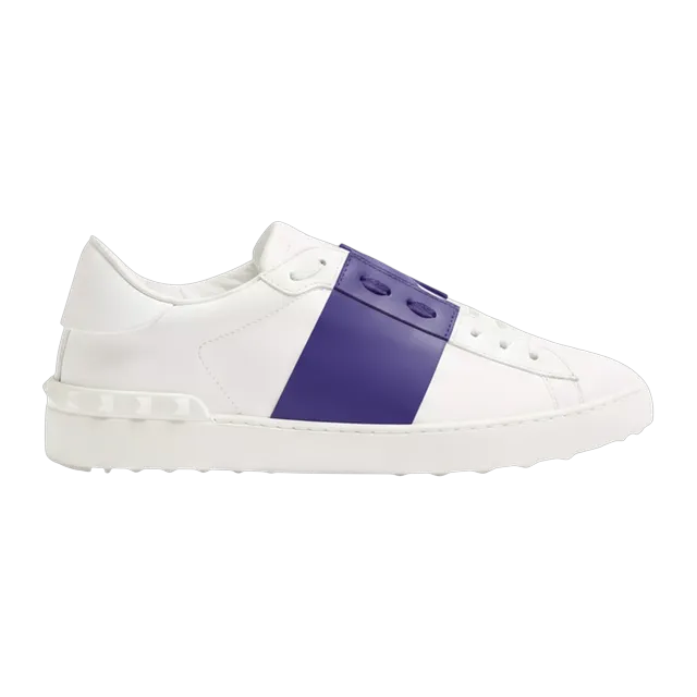Valentino Sneakers Open White Purple — Authentic Shoes & Footwear at CLZTURE