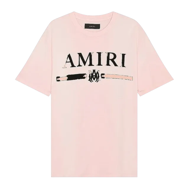 Amiri Ma Bar Appliqué T-Shirt Pink — Authentic T-Shirts at CLZTURE