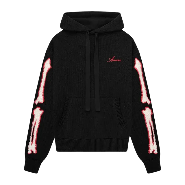 Amiri Bones Hoodie Black — Authentic AMIRI in stock at CLZTURE