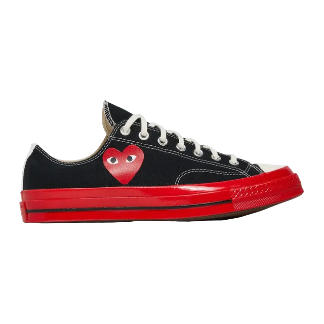 Converse Comme Des Garçons x Chuck 70 Low Black Red — Authentic Shoes & Footwear at CLZTURE