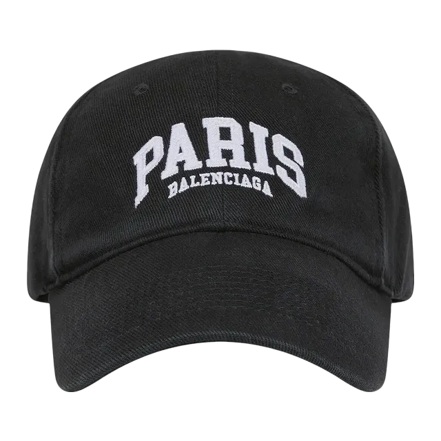 Balenciaga Paris Cap Black/White — Authentic Balenciaga in stock at CLZTURE