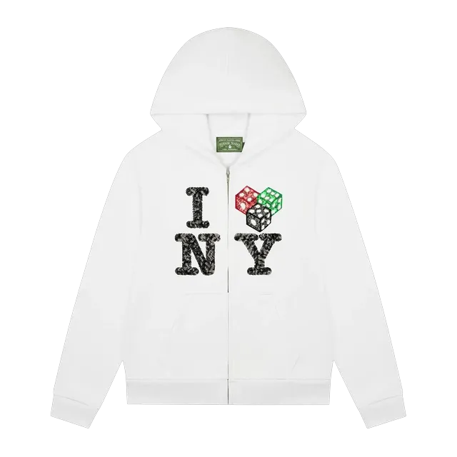 Denim Tears Cee-Lo Ny Zip Hoodie White — Authentic Hoodies & Sweats at CLZTURE