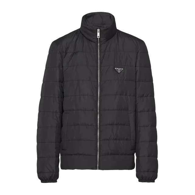 Prada Puffer Jacket Matelassée Polyester Black — Authentic Jackets & Outerwear at CLZTURE