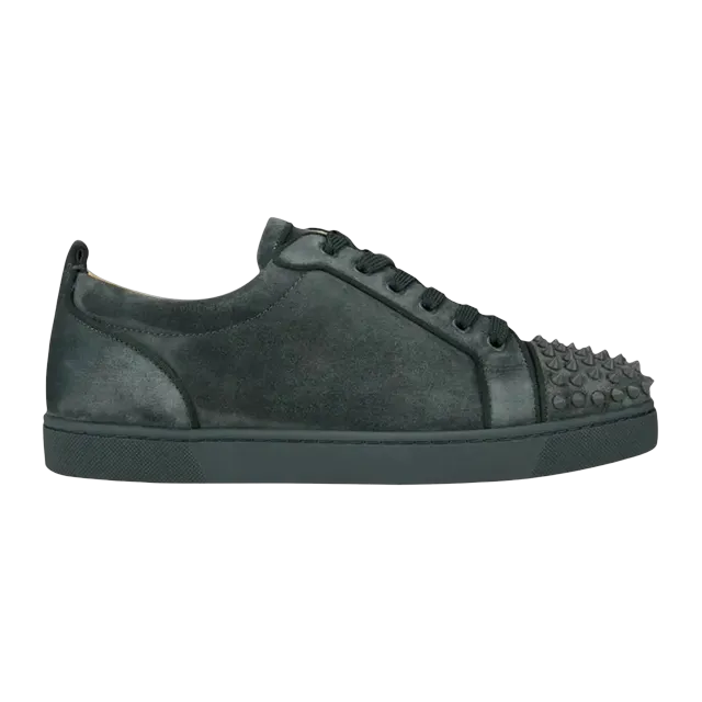 Christian Louboutin Louis Junior Spikes Orlato Grey — Authentic Shoes & Footwear at CLZTURE