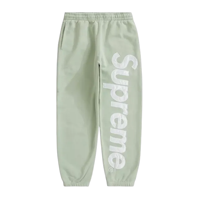 Supreme Satin Applique Hooded Light Green — Authentic Pants & Trousers at CLZTURE
