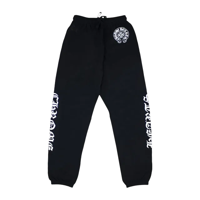 Chrome Hearts Horseshoe Logo Sweatpants Black — Authentic Pants & Trousers at CLZTURE