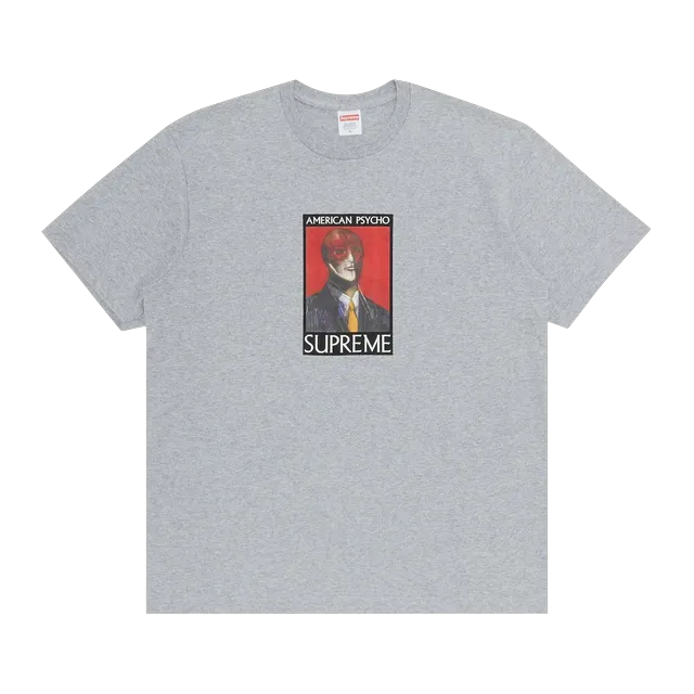 Supreme American Psycho T-Shirt Heather Grey — Authentic Supreme in stock at CLZTURE