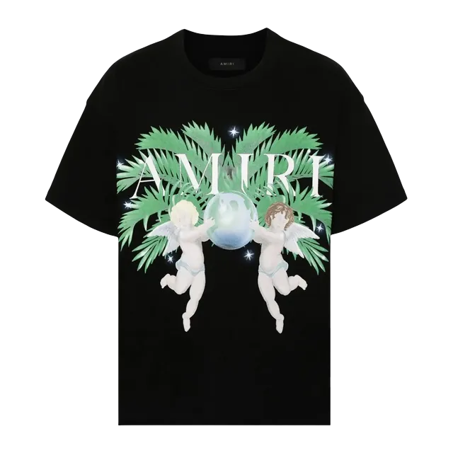 Amiri Airbrush Cherub T-Shirt Black — Authentic T-Shirts at CLZTURE