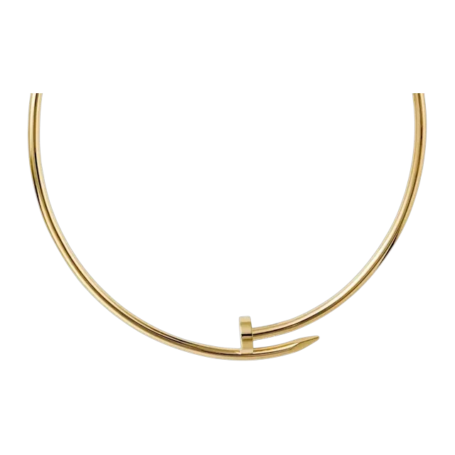 Cartier Necklace Torque Juste Un Clou Classique Diamants Gold — Authentic Jewelry at CLZTURE
